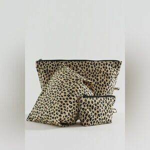 BAGGU Go Pouch Set - Honey Leopard - Discontinued